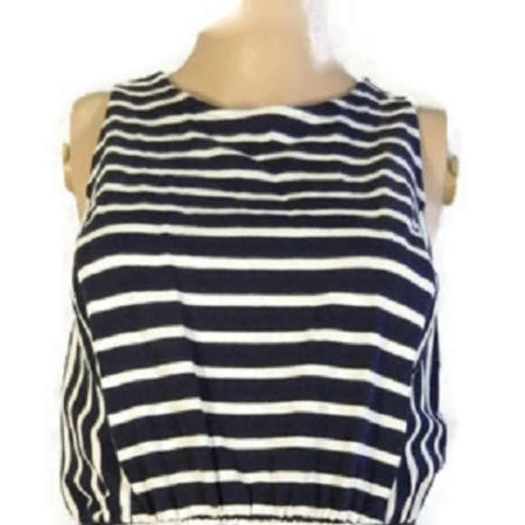 Ann Taylor LOFT Petites Blue & White Dress. NWT. - Picture 3 of 8